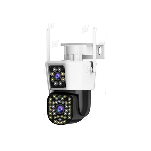 TELECAMERA VIDEOSORVEGLIANZA WIFI DOPPIA LENTE LED 3.6MM 2 ANTENNE JT-8293QJ