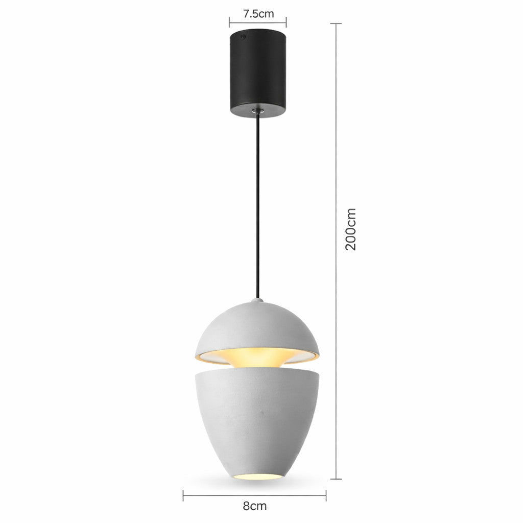 LAMPADA SOSPENSIONE LED 10W REGOLABILE 3 COLORI 3000K 4000K 6000K 480LM LP006
