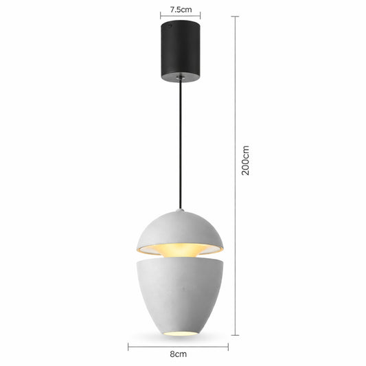 LAMPADA SOSPENSIONE LED 10W REGOLABILE 3 COLORI 3000K 4000K 6000K 480LM LP006