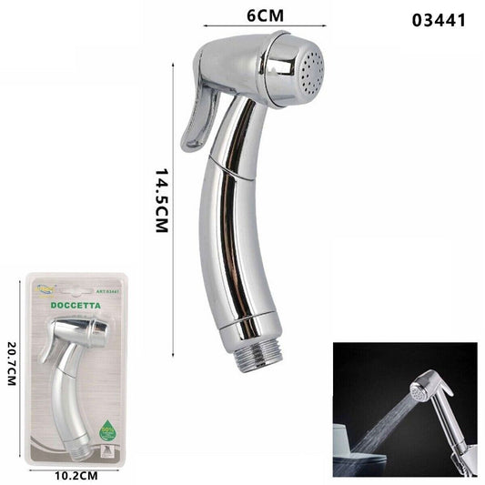 DOUCHETTE DE RECHANGE HYDROSCOPINO CHROMÉE ABS WC BIDET AVEC RACCORD 1/2" 03441