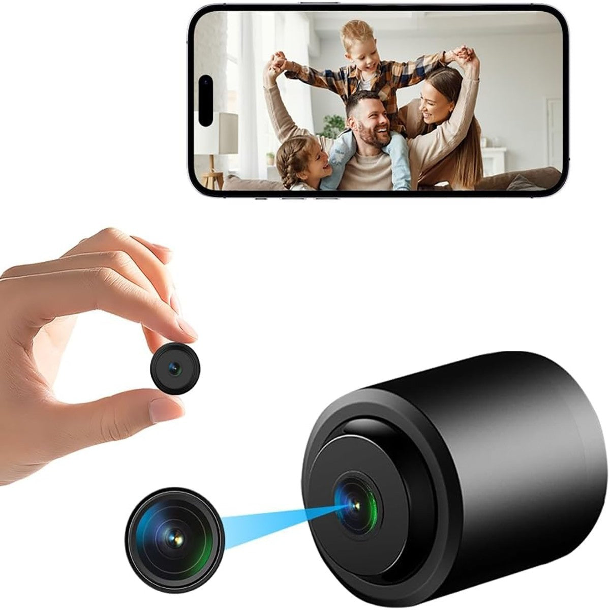 CAMÉRA IP WI-FI SMART 2MP SANS FIL INTÉRIEUR VIDÉOSURVEILLANCE NOCTURNE APP