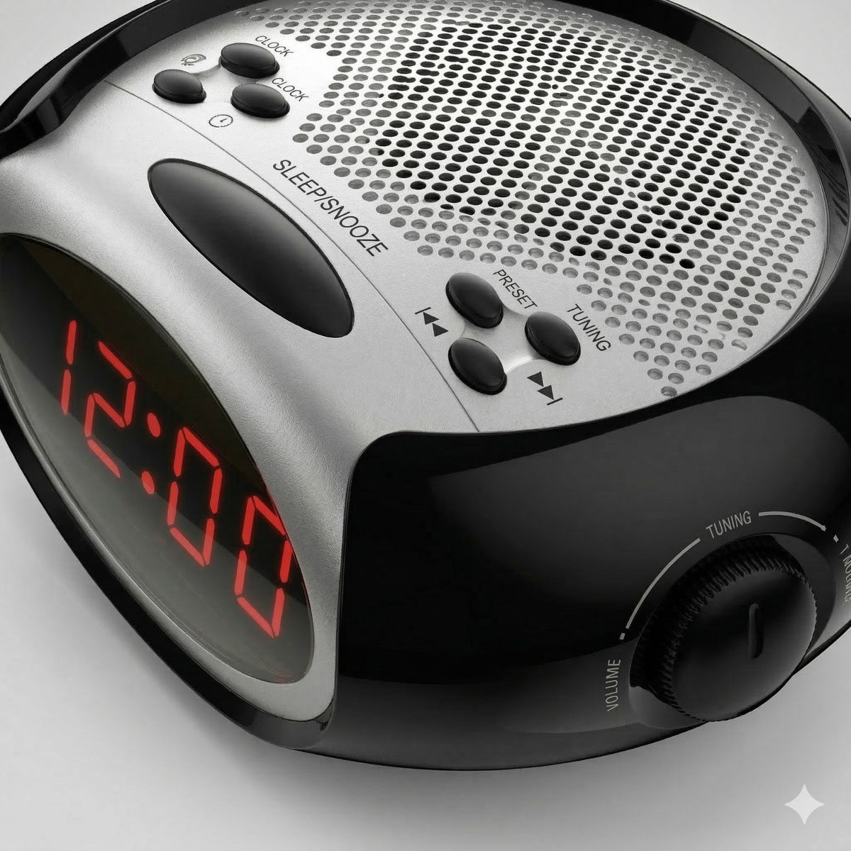 RADIOSVEGLIA SVEGLIA DIGITALE LED RADIO FM LED SNOOZE COMODINO USB 12CM AS-08098