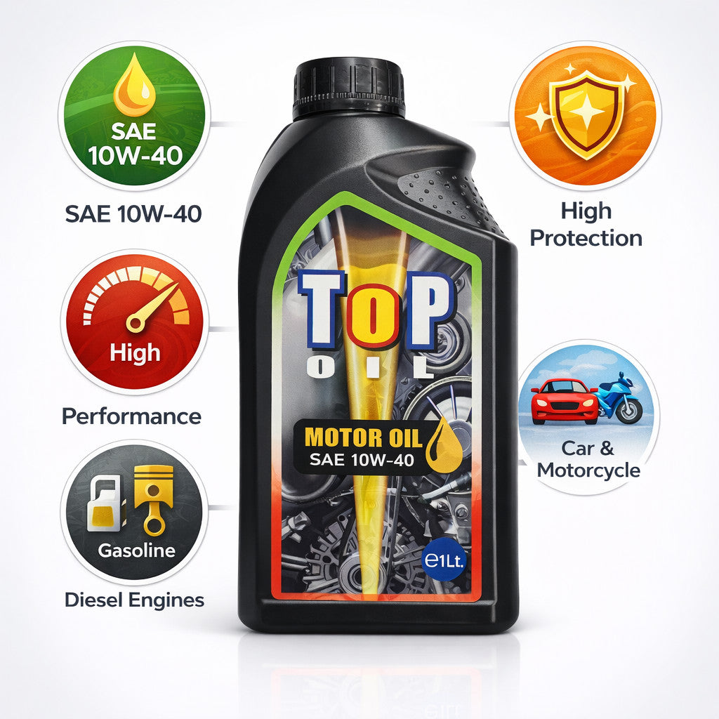 2 BOTTIGLIE OLIO MOTORE 10W40 SEMI SINTETICO 1L  AUTO MOTO SAE 10W-40 API A3/B4