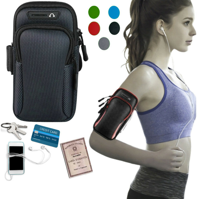FASCIA DA BRACCIO SPORTIVA MARSUPIO PORTA CELLULARE PORTATILE FITNESS LD-03651