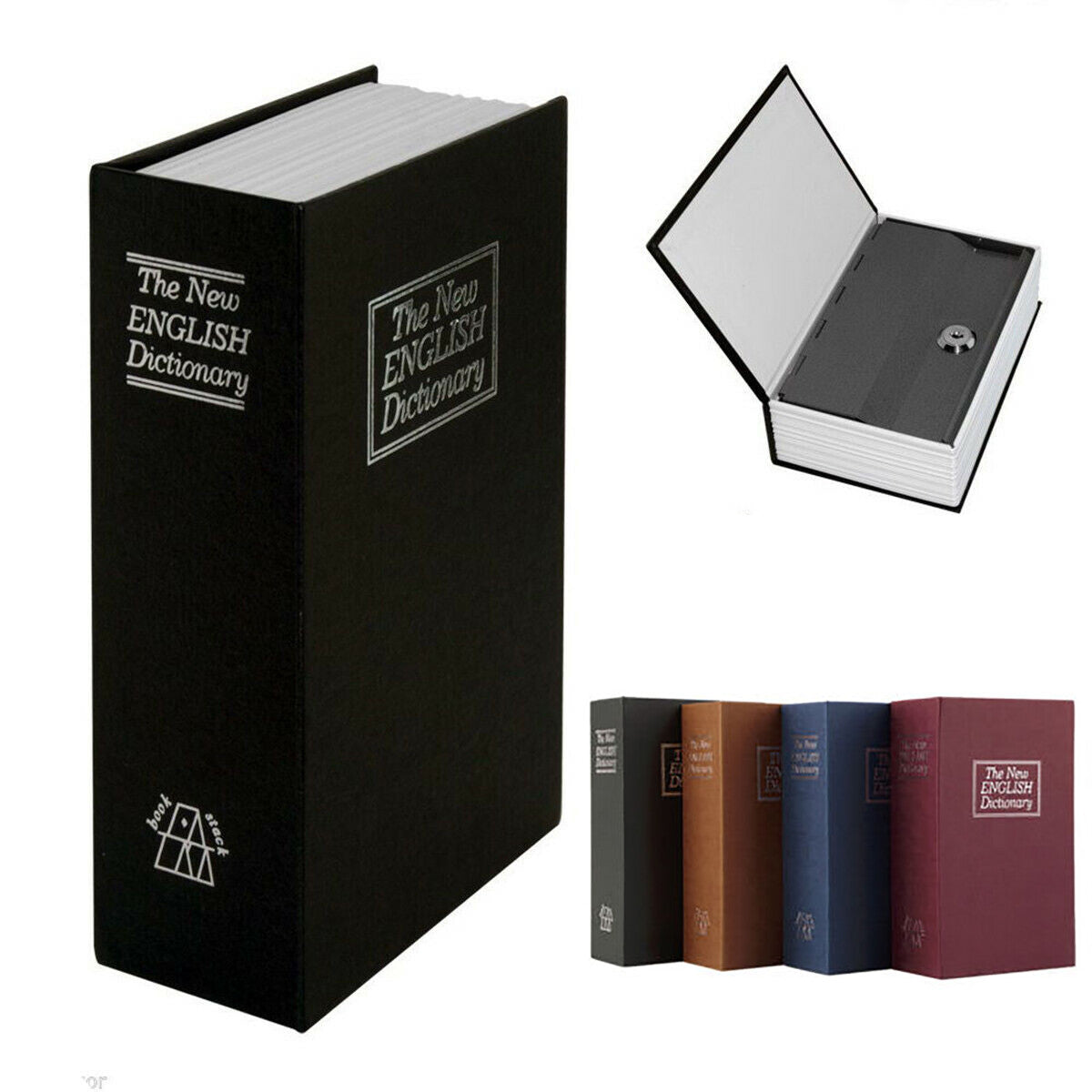 COFFRET DE SÉCURITÉ TIROIR-CAISSE LIVRE PORTE-MONNAIE CLÉ MÉTAL 114x80X45 mm