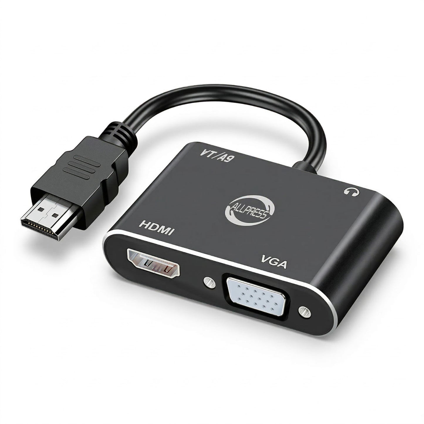 ADAPTATEUR HDMI VERS VGA + AVEC AUDIO POUR DÉCODEUR 1080P FULL HD POUR PC TV AS-08129