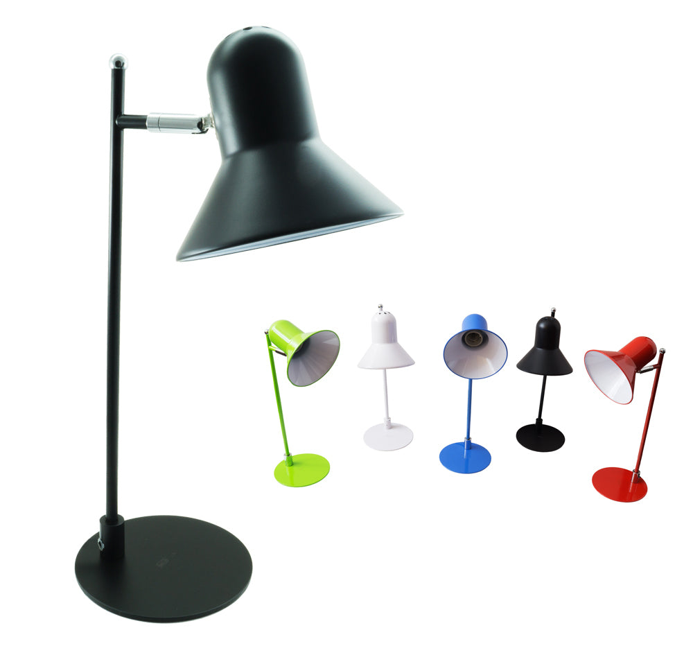 PORTALAMPADA CON BASE DA TAVOLO SCRIVANIA E27 ORIENTABILE INTERRUTTORE 220V 877