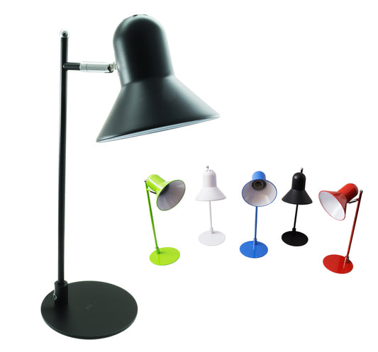 PORTALAMPADA CON BASE DA TAVOLO SCRIVANIA E27 ORIENTABILE INTERRUTTORE 220V 877