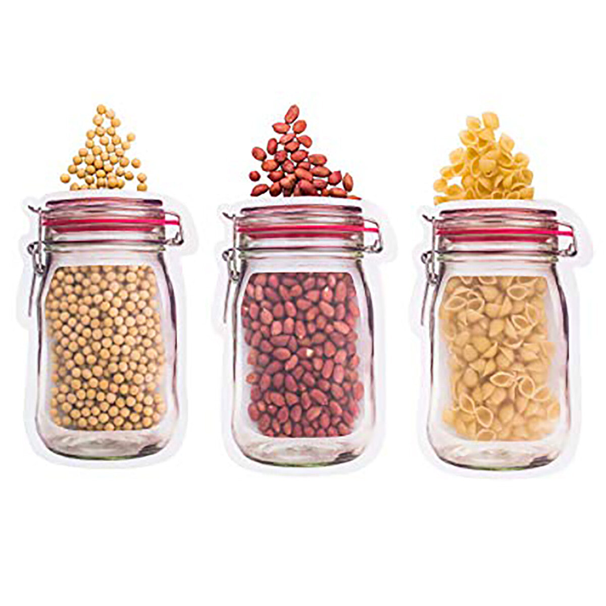 3 SACHETS EN FORME DE BOCAL POUR LA CUISINE FERMETURE HERMÉTIQUE CONSERVATION