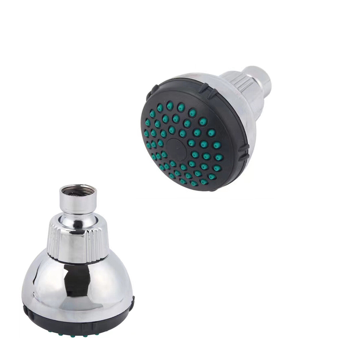 POMMEAU DE DOUCHE MULTIJETS RONDE DOUCHETTE DE BAIN DIAMÈTRE 7CM ORIENTABLE DGO-181