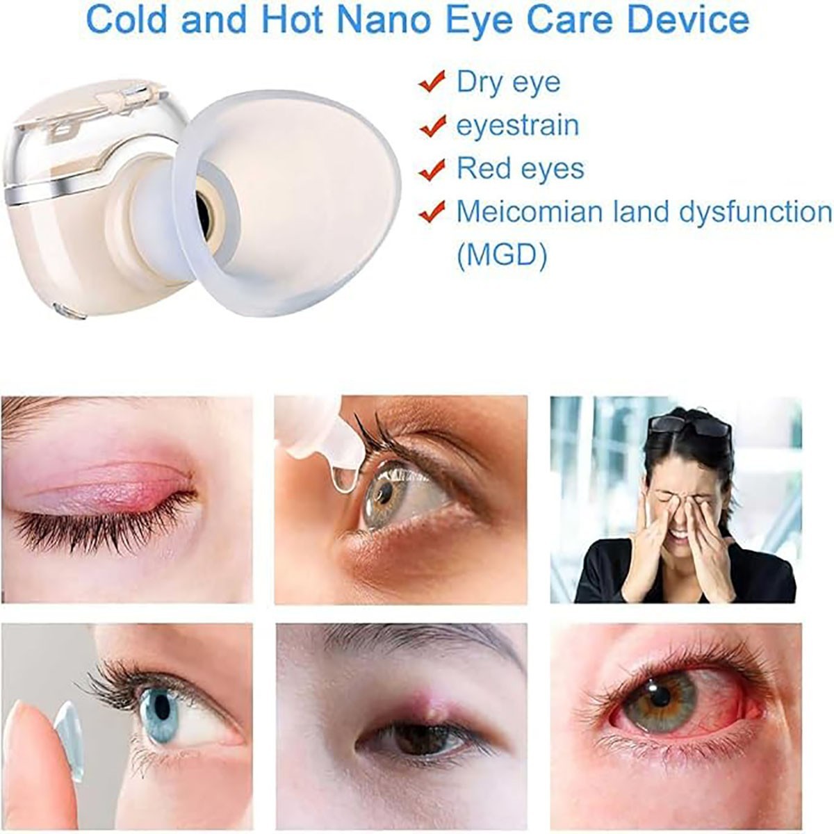 VAPORISATEUR SPRAY OCULAIRE SPRAY OCULAIRE CHAUD ET FROID HYDRATANT PORTABLE PRO