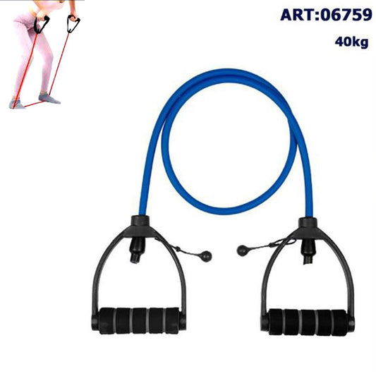 BANDE DE RÉSISTANCE ÉLASTIQUE EXTENSEUR CORDE FITNESS PILATES YOGA 40KG +