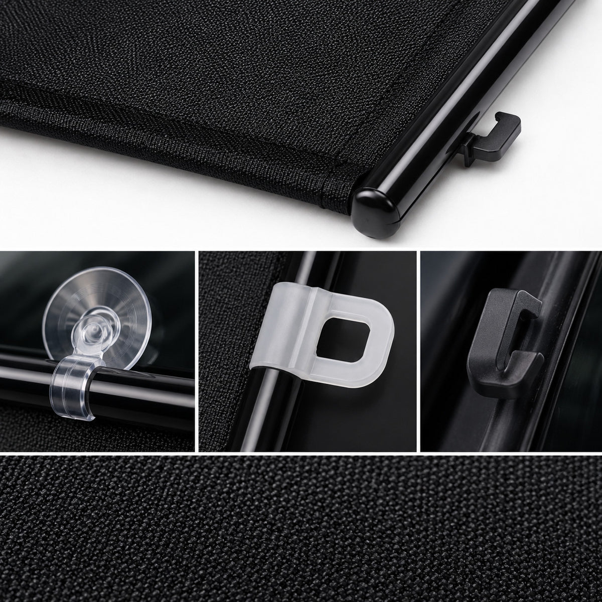 TENDINA PARASOLE AVVOLGIBILE PER AUTO 125x58CM PARABREZZA OSCURANTE CA-02466