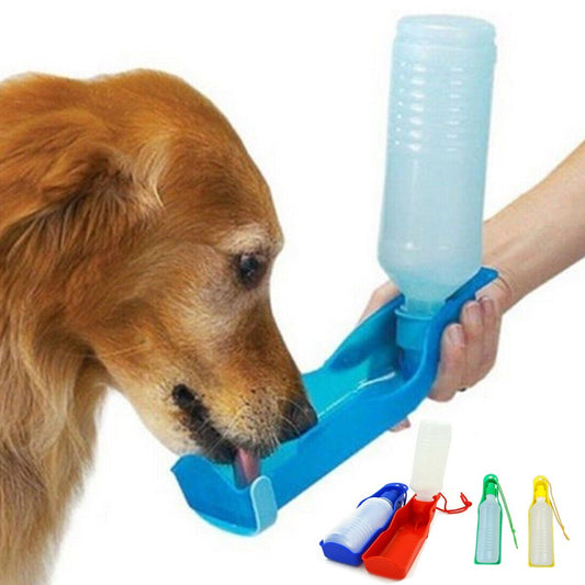 GOURDE PORTABLE POUR ANIMAUX ABREUVOIR BOUTEILLE 500ML POUR CHIENS DE VOYAGE