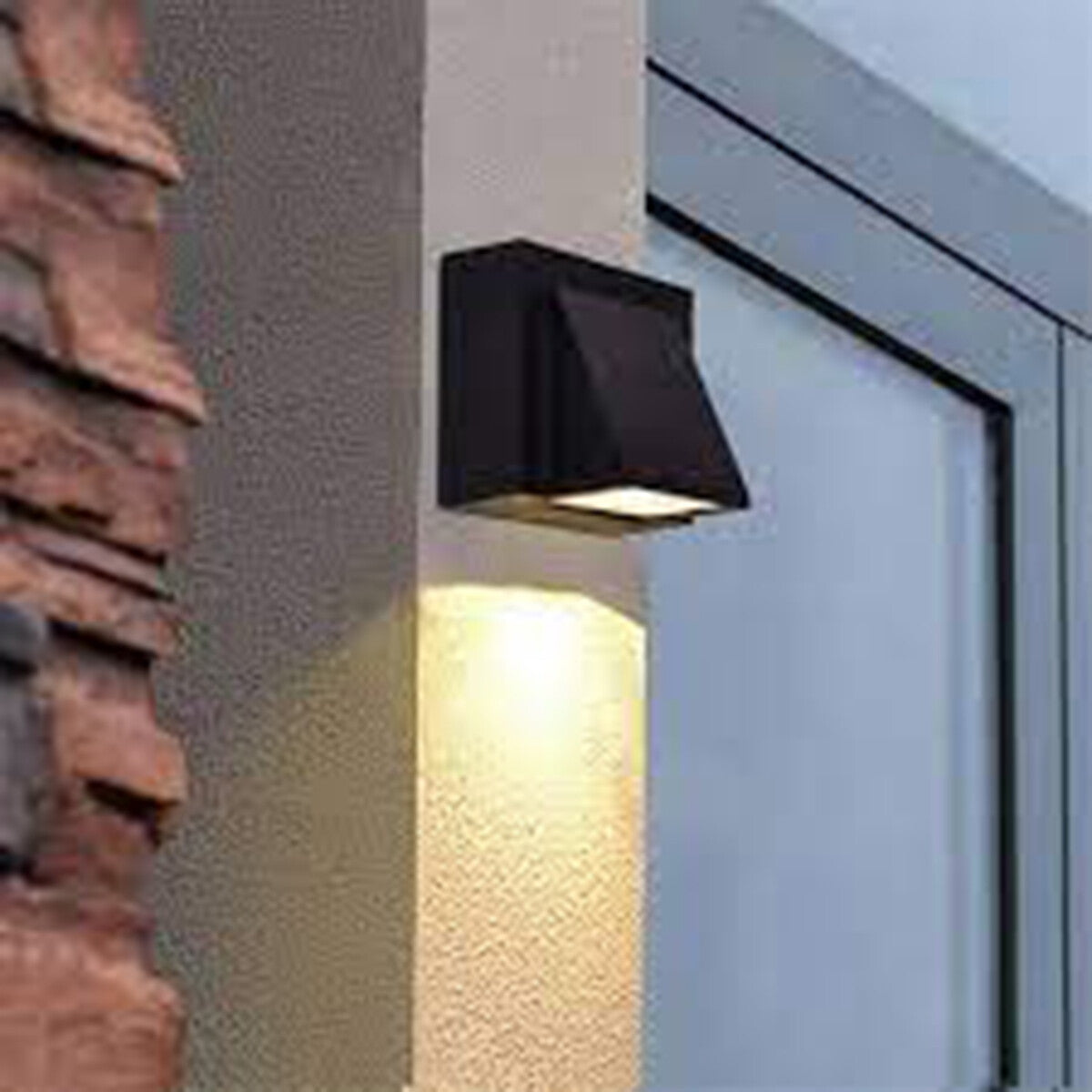 APPLIQUE LED COB IP65 SPOT 5W LAMPE MURALE NOIRE LUMIÈRE CHAUDE 3000K