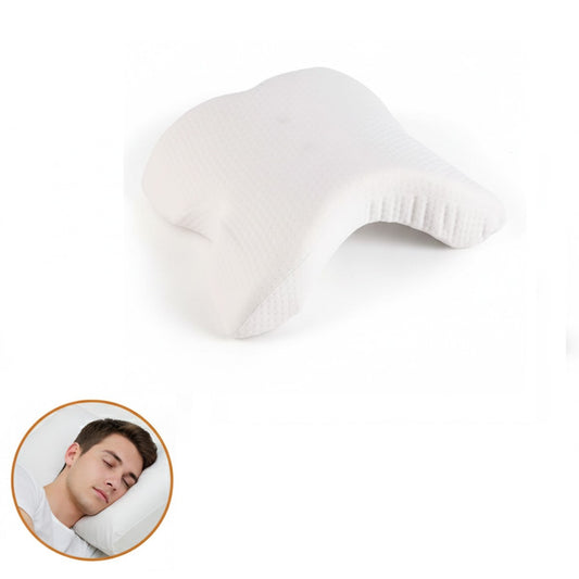 CUSCINO COLLO ERGONOMICO MEMORY FOAM SUPPORTO CERVICALE ANTI PRESSIONE AS-08142
