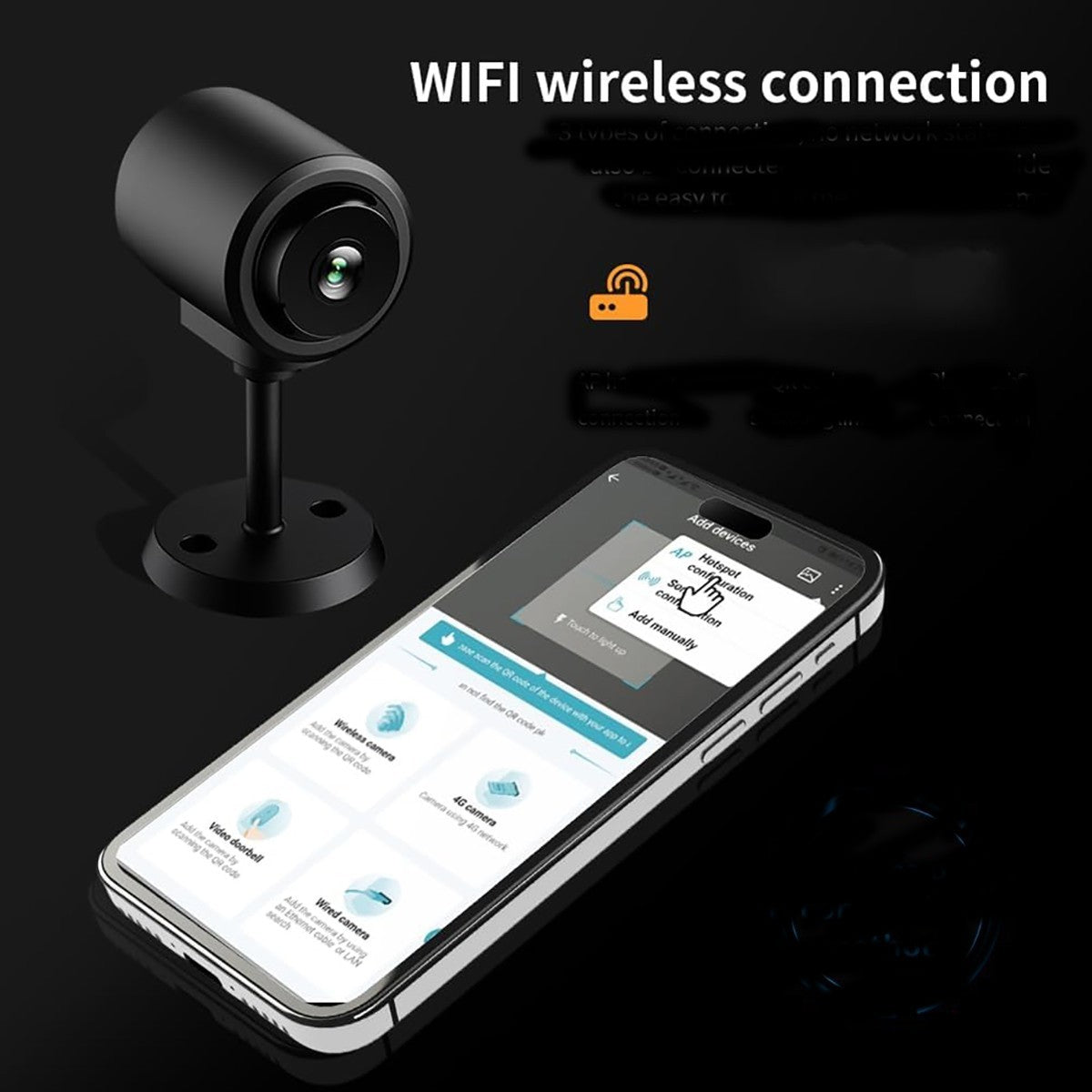 CAMÉRA IP WI-FI SMART 2MP SANS FIL INTÉRIEUR VIDÉOSURVEILLANCE NOCTURNE APP