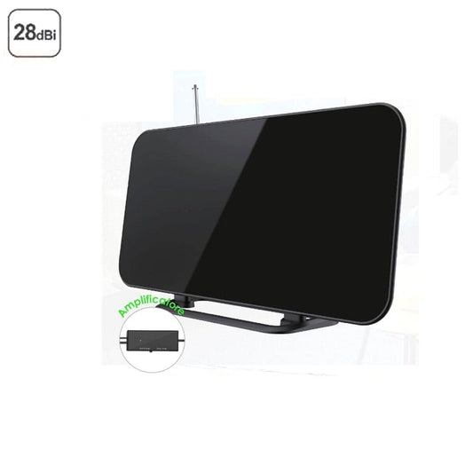 ANTENNA DIGITALE TERRESTRE PORTATILE AMPLIFICATORE 28DB DVB-T AUTO CAMPER CASA TV TELEVISIONE