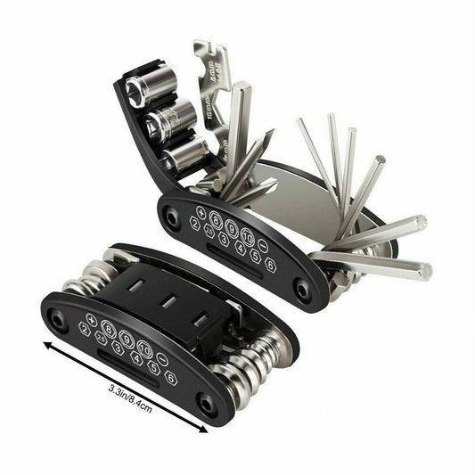 KIT MULTIFONCTION 16 EN 1 OUTILS VÉLO CLÉS RÉPARATION VÉLO BIKE 94279