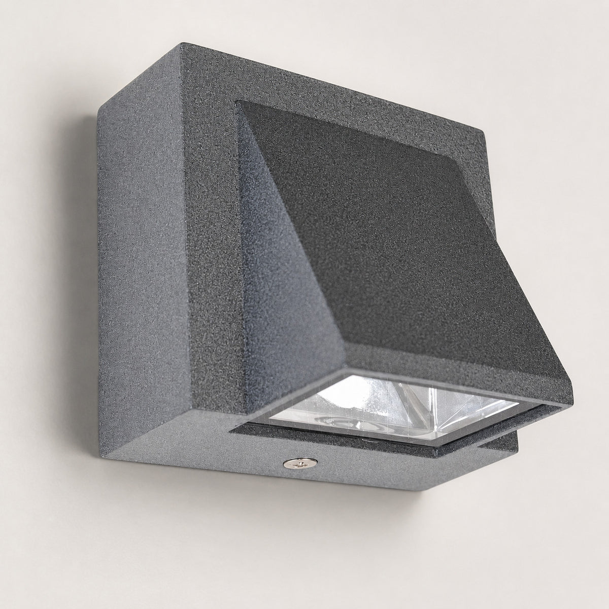APPLIQUE LED 5W ESTERNO LAMPADA PARETE GRIGIO IP65 3000K 4000K 6000K ET-31695