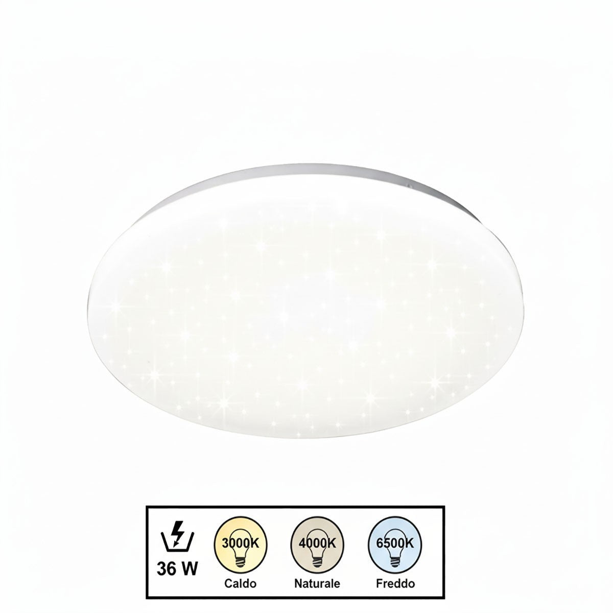 PLAFONNIER LED 36W 3000K 4000K 6500K 4400LM FIN 33 CM ET-31638