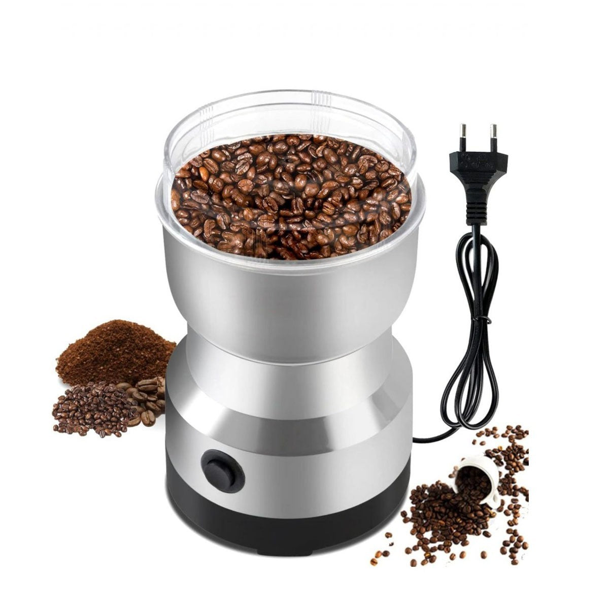 MACINACAFFE ELETTRICO 150W IN ACCIAIO INOX CAFFE SPEZIE SEMI USO CUCINA MY-7218