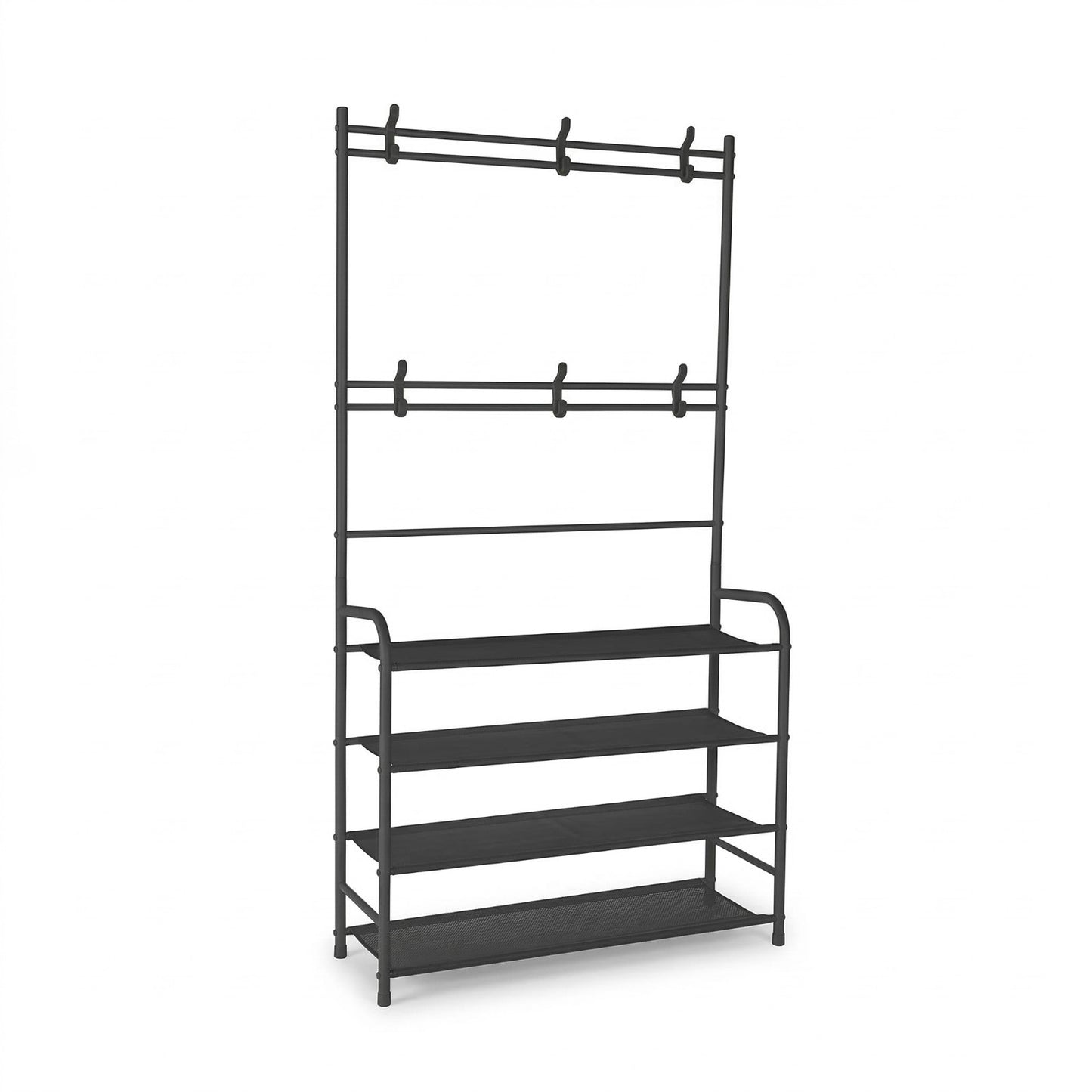APPENDIABITI CON SCAFFALI E GANCI SALVASPAZIO IN METALLO CASA SCARPIERA 72786