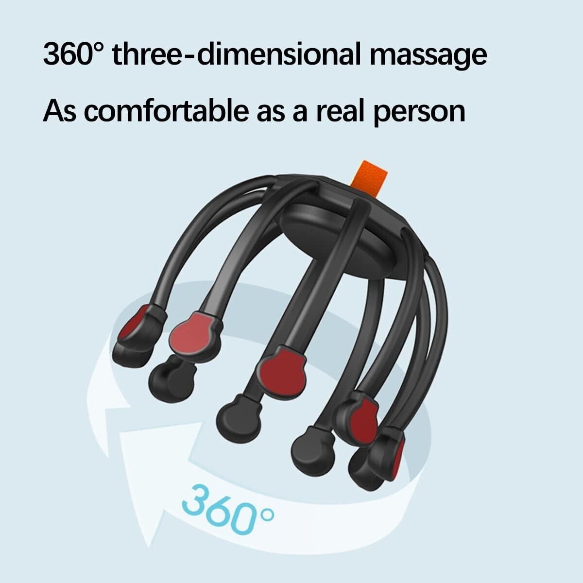 MASSAGGIATORE A RAGNO ELETTRICO PER LA TESTA RILASSANTE PER IL CUOIO CAPELLUTO