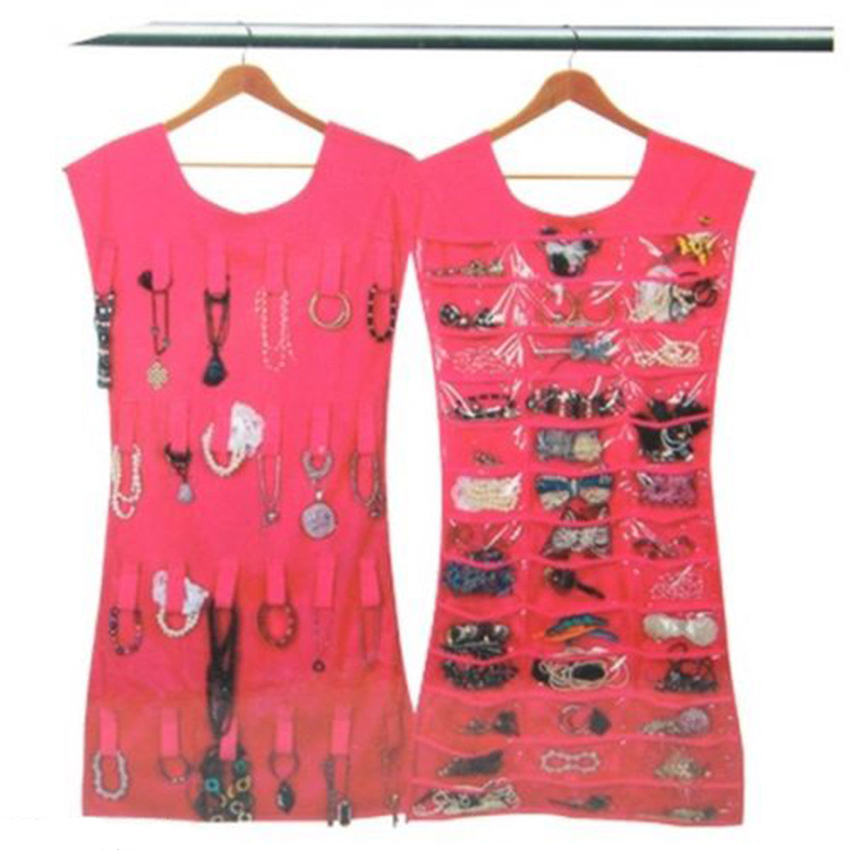 ROBE PORTE-BIJOUX PRÉSENTOIR BOUCLES D'OREILLES BRACELETS BAGUES BIJOUX FANTAISIE -