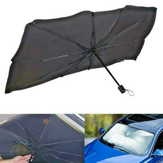 PARE-SOLEIL DE VOITURE PLIABLE POUR PARE-BRISE AVANT 130X77 CM PARAPLUIE PORTABLE