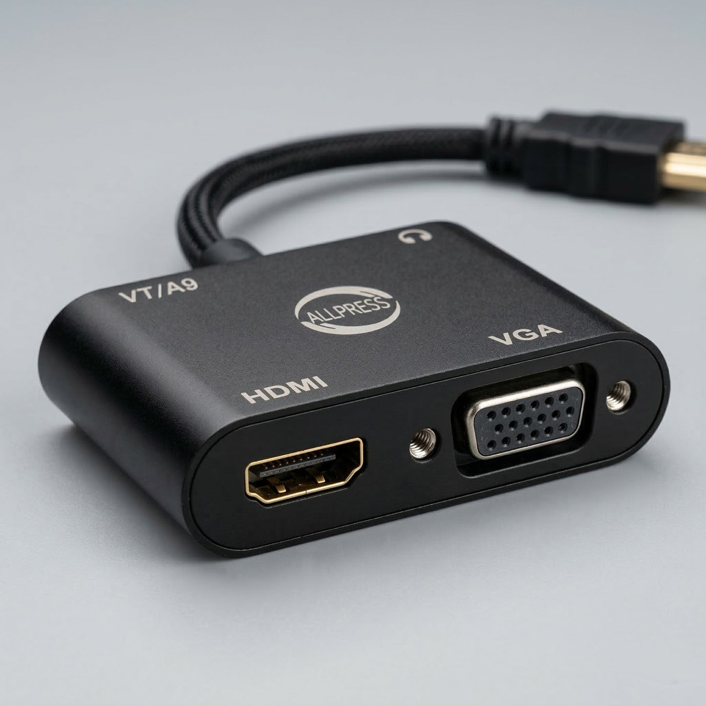 ADATTATORE HDMI A VGA + CON AUDIO PER DECODER 1080P FULL HD PER PC TV AS-08129