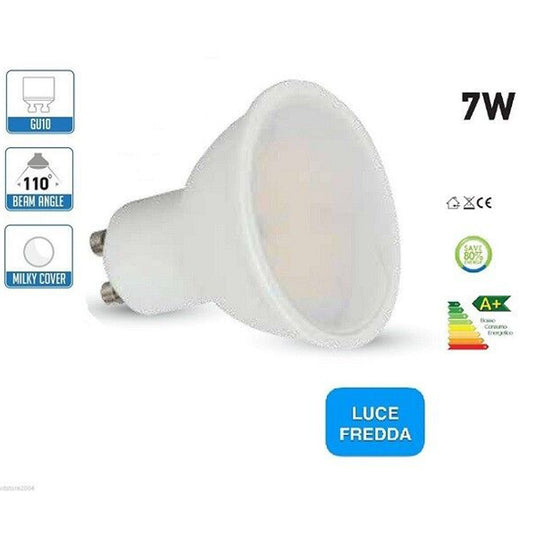 AMPOULE SPOT LED ENCASTRABLE GU10 7W LUMIÈRE BLANC FROID 6000K