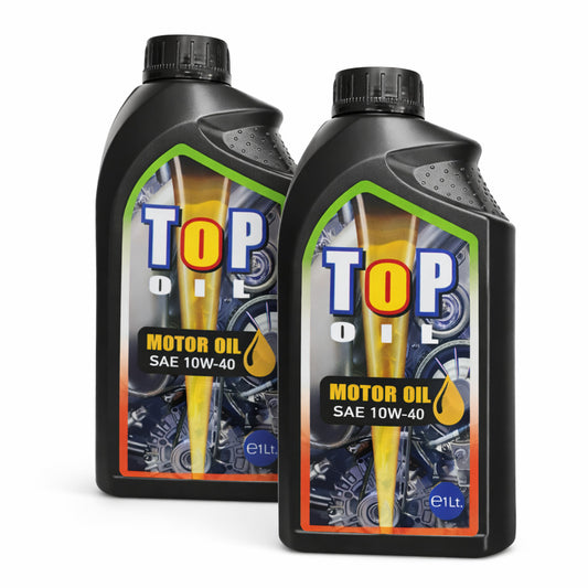 2 BOUTEILLES HUILE MOTEUR 10W40 SEMI-SYNTHÉTIQUE 1L AUTO MOTO SAE 10W-40 API A3/B4