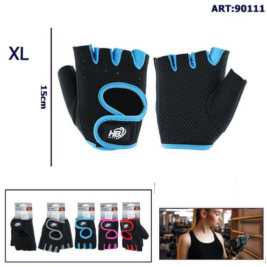 GUANTI ANTISCIVOLO PALSTRA SPORT GUANTO FITNESS MEZZO DITA TAGLIA XL 90111