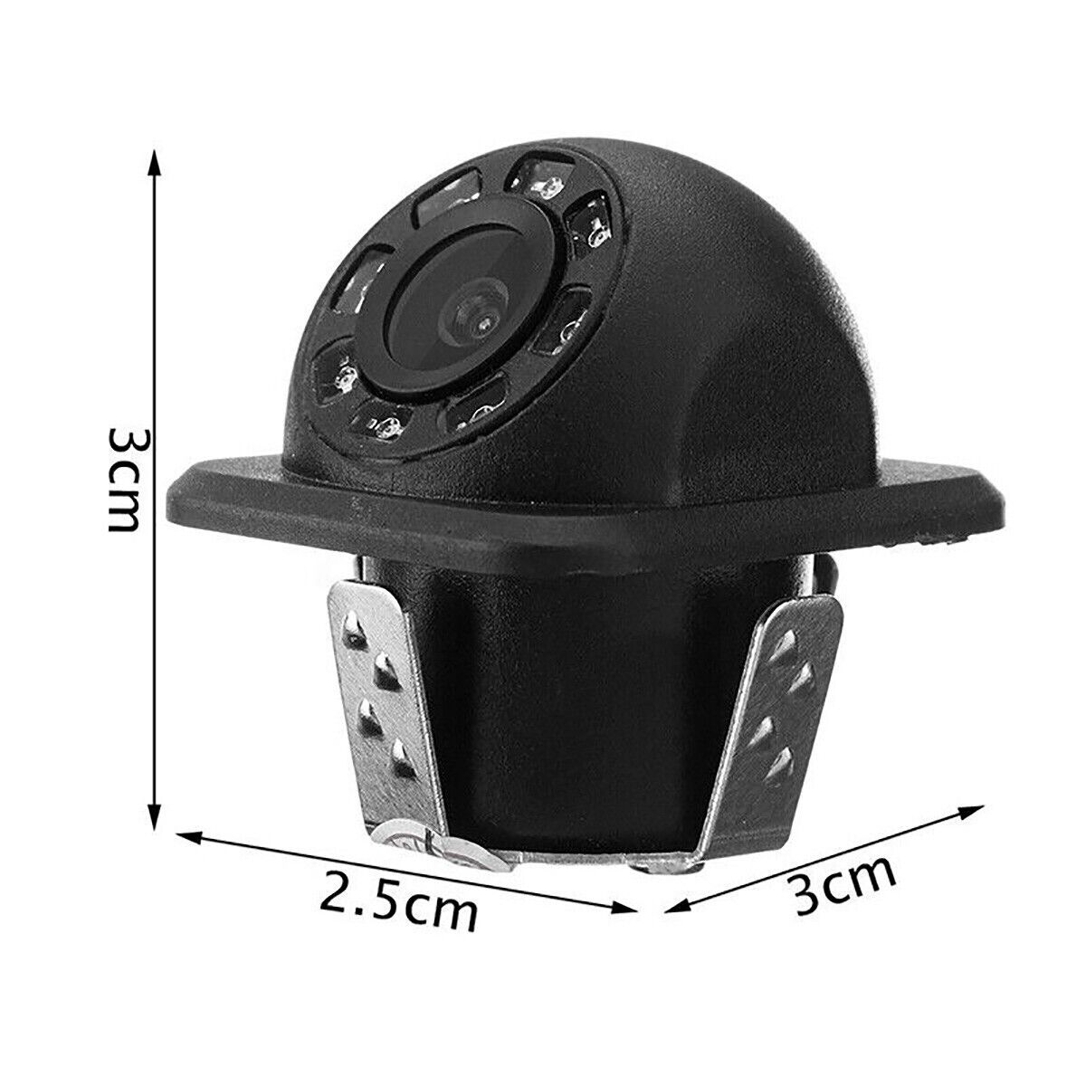 TELECAMERA RETROMARCIA RETROCAMERA AUTO CAMPER SUV FILO COLORI 8 LED HD 02780