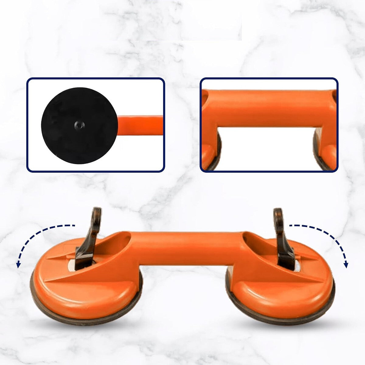 MANIGLIA MANIGLIONE DI SICUREZZA 4" ANZIANI DISABILI DA VASCA DOCCIA A VENTOSA