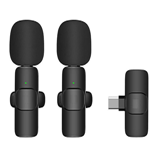 2 MICROPHONES LAVALIER TYPE C INTERVIEW VIDÉO ENREGISTREUR MICROPHONE AUDIO AC48828