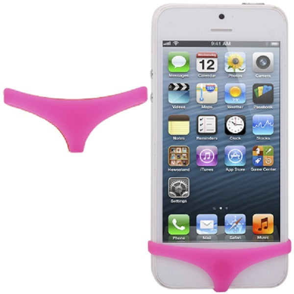 SOUS-VÊTEMENTS SLIP CULOTTE COQUE IPHONE 4 4S 5 POUR BOUTON SILICONE ROSE