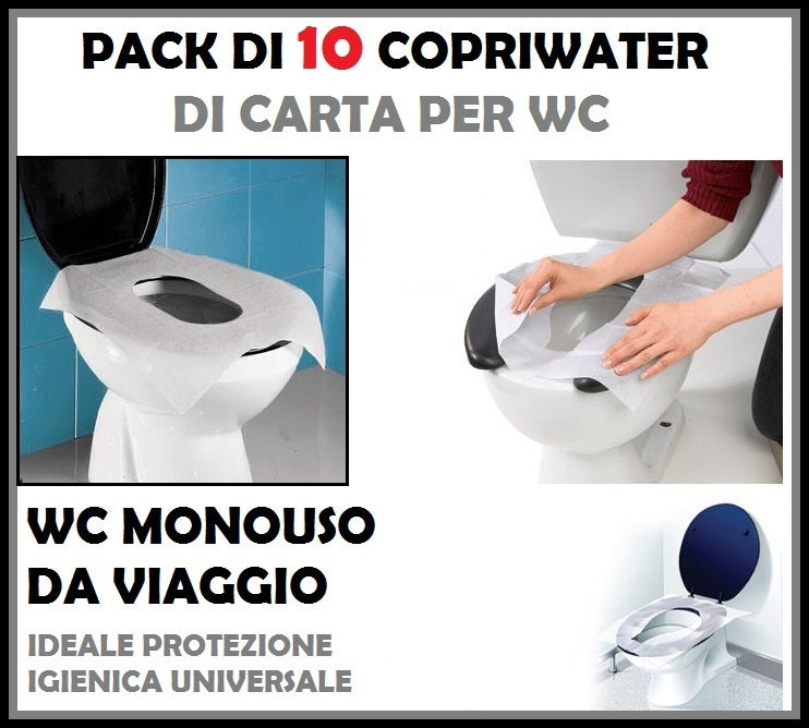 10 COUVRE-SIÈGES DE TOILETTES EN PAPIER JETABLES PROTÈGE-WC HYGIÉNIQUES SALLE DE BAIN