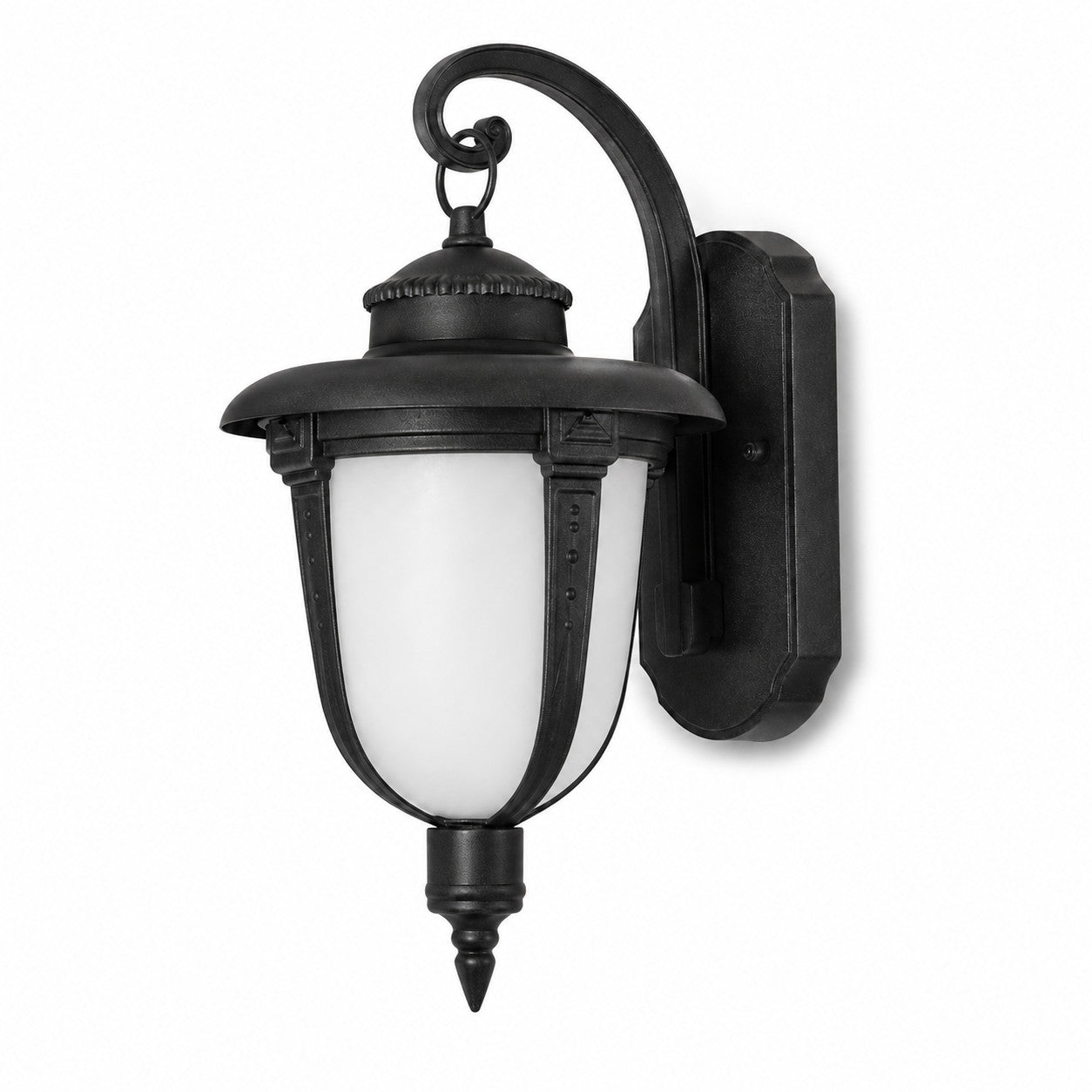APPLIQUE DA ESTERNO LANTERNA NERA PARETE E27 MAX 60W CLASSICA GIARDINO IP44 A3-S