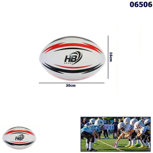 PALLA DA RUGBY PALLONE FOOTBALL AMERICANO NFL PESO E MISURA UFFICIALE 16x30 CM