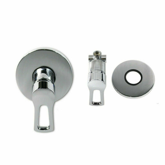 MISCELATORE PER DOCCIA AD INCASSO PARETE RUBINETTO OTTONE CROMATO ROTONDO 1091