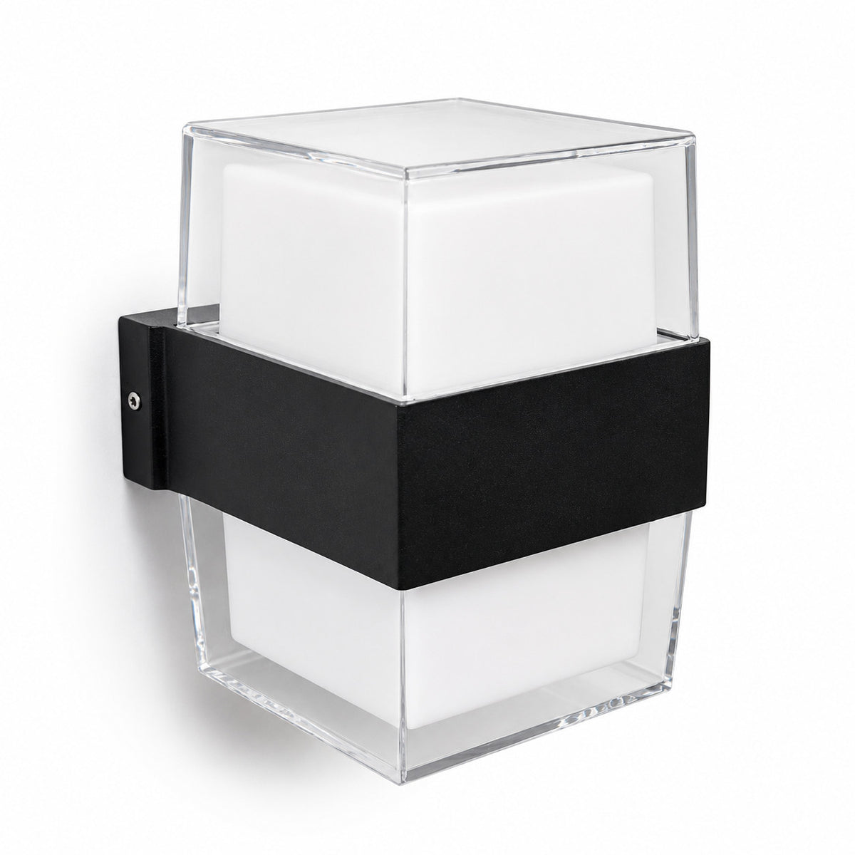 APPLIQUE LED 105W ESTERNO LAMPADA PARETE NERA IP65 3000K 4000K 6000K ET-31700