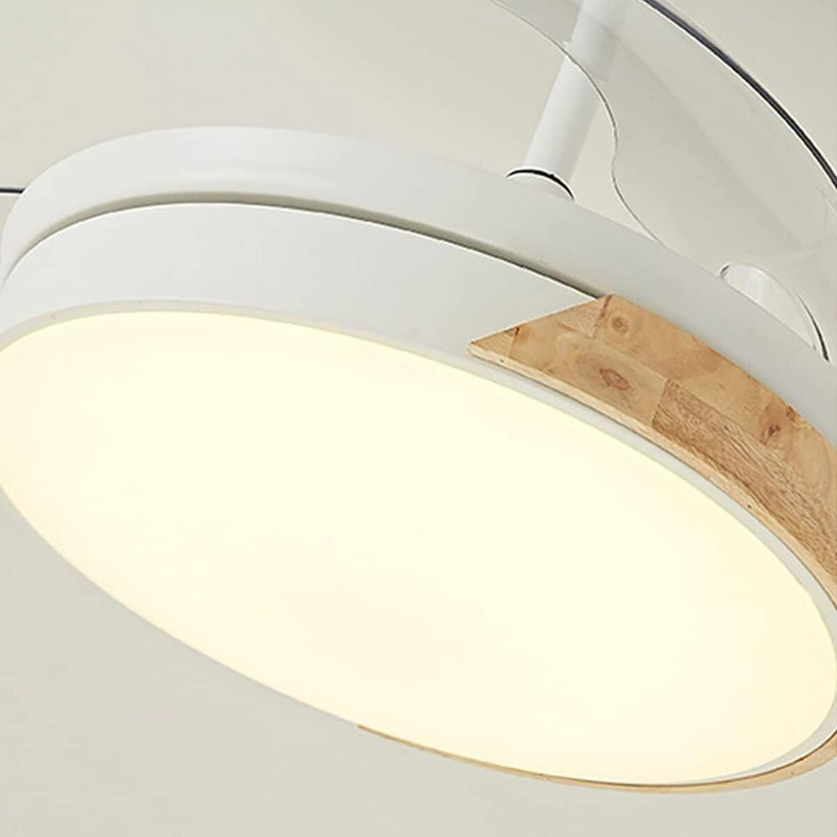 VENTILATEUR DE PLAFOND LUMIÈRE LED 3000K 6500k PLAFONNIER LUSTRE 85W 50 CM SJ-200