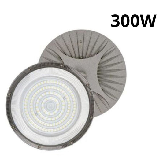 PROJECTEUR INDUSTRIEL LED 300W DISQUE ROND OVNI IP65 PLAFONNIER CLOCHE 6500K