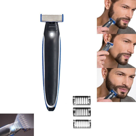 RASOIO RICARICABILE ELETTRICO BLADE BARBA UOMO POWER MICRO TOUCH ONE PORTATILE