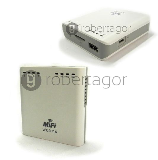 MODEM SANS FIL ROUTEUR WIFI 3G PORTABLE POWERBANK 5600mA SUPPORT SIM WCDMA UMTS