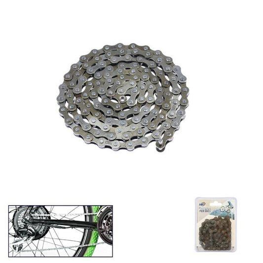 CHAÎNE VÉLO VTT CYCLE PIÈCES DÉTACHÉES 98 MAILLONS RÉF 94263