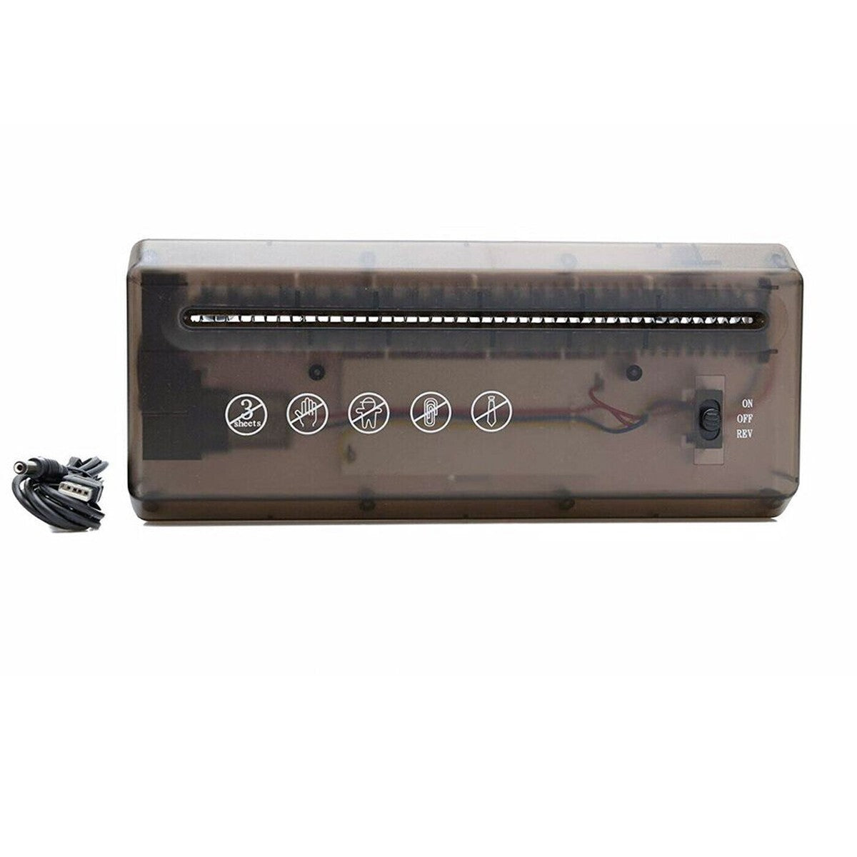 DISTRUGGI DOCUMENTI ELETTRICO TRITA FOGLI A4 DA SCRIVANIA PORTATILE TAGLIACARTA