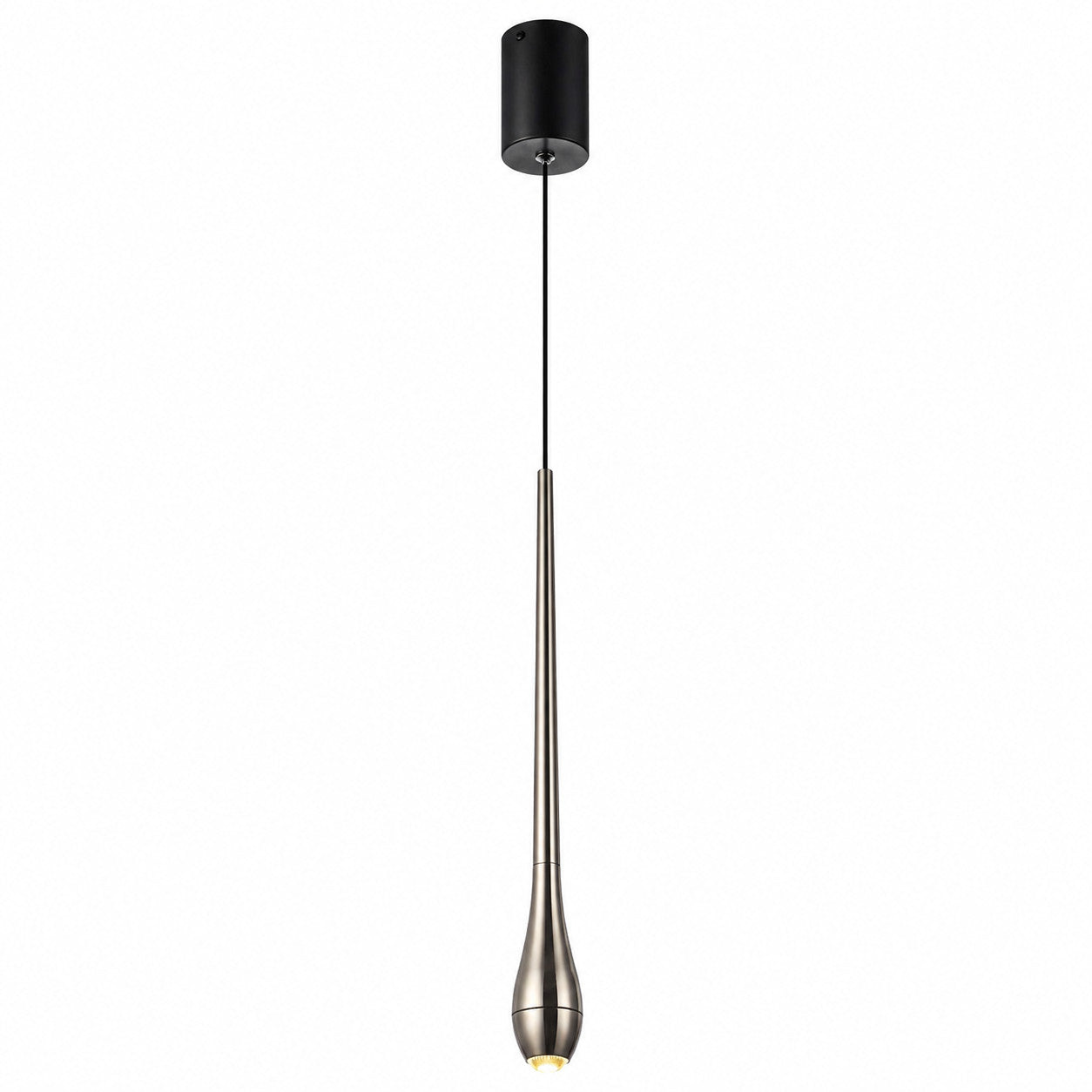 LAMPADARIO LED A SOSPENSIONE MODERNO SLIM NERO 6W DIMMERABILE CCT LP028